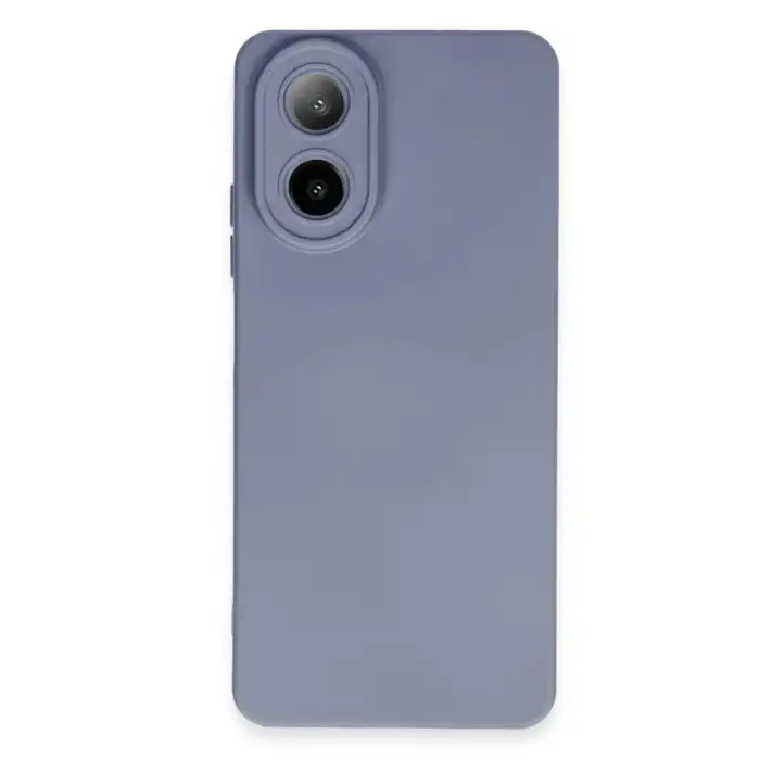 Oppo A38 Kılıf Nano İçi Kadife Silikon - Gri