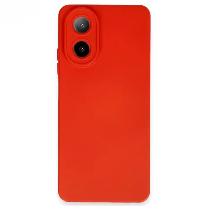 Oppo A38 Kılıf Nano İçi Kadife Silikon - Kırmızı