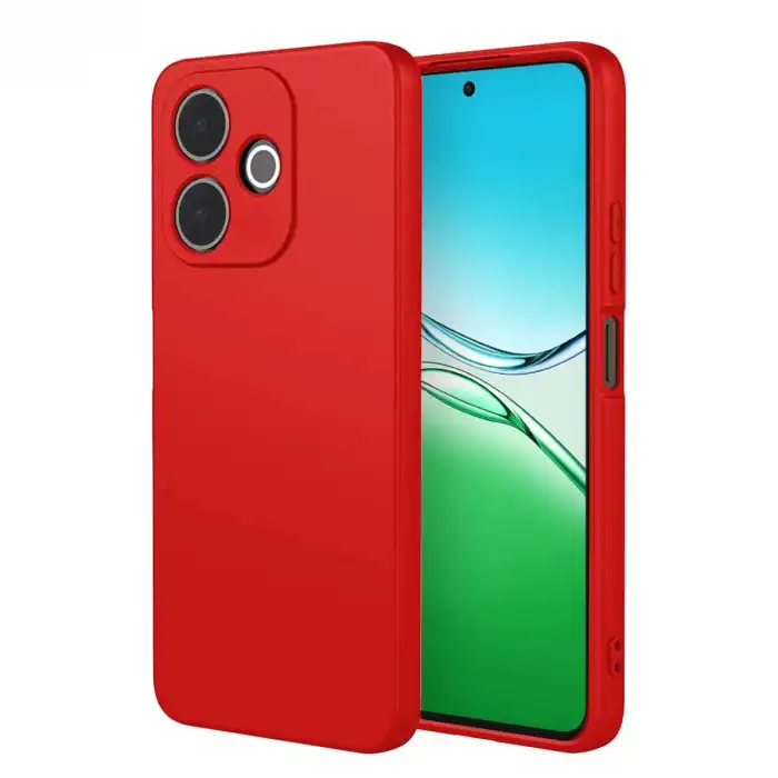 Oppo A5 Pro 4g First Silikon - Kırmızı