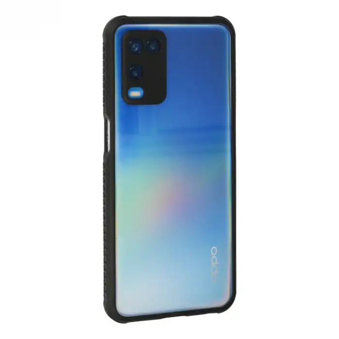 Oppo A54 4g Kılıf Miami Şeffaf Silikon - Siyah