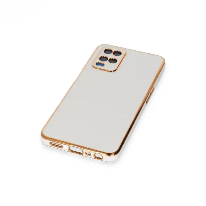 Oppo A54 4g Kılıf Volet Silikon - Beyaz