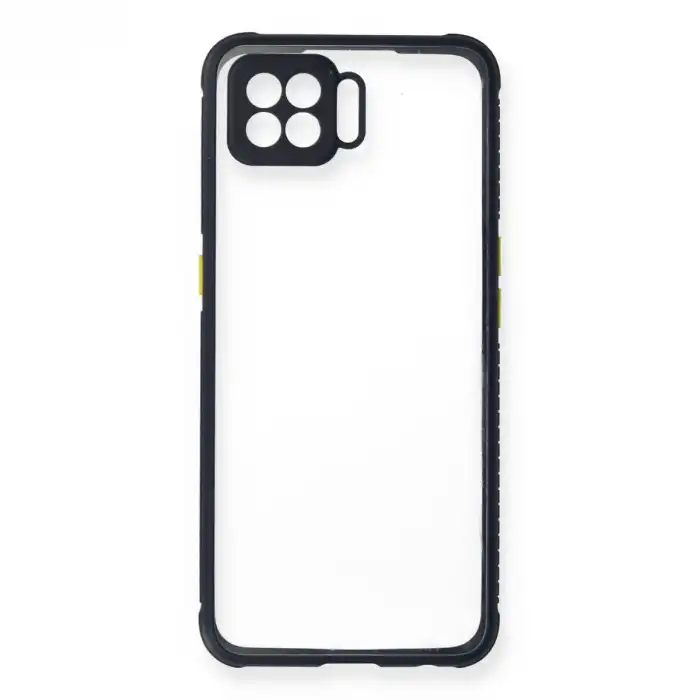 Oppo A73 Kılıf Miami Şeffaf Silikon - Lacivert