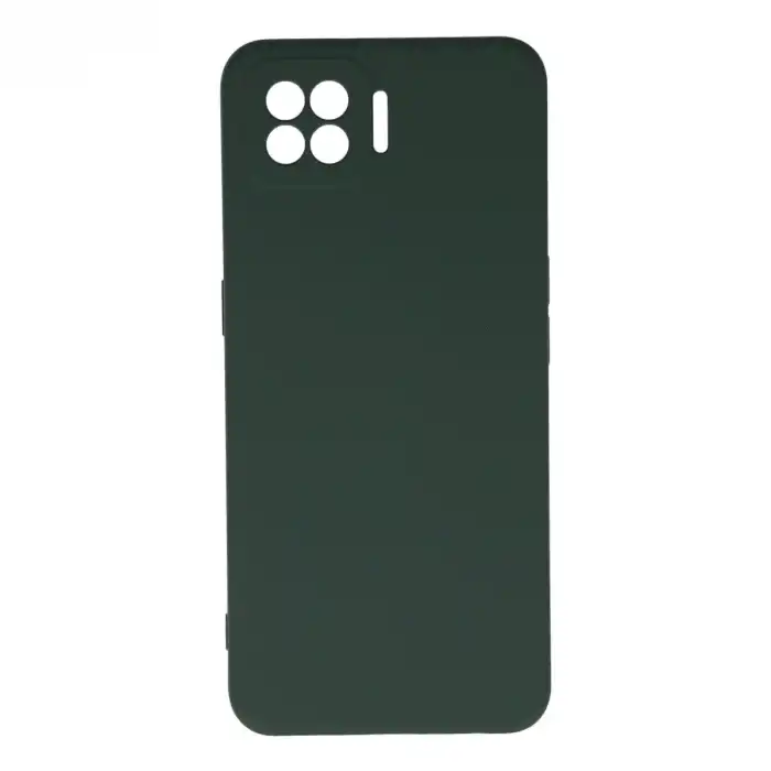 Oppo A73 Kılıf Nano İçi Kadife Silikon - Koyu Yeşil