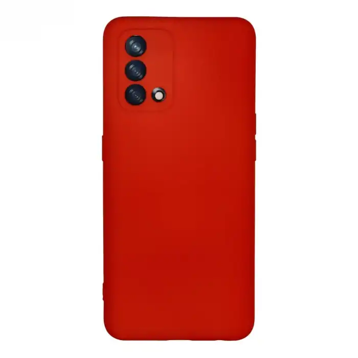 Oppo A74 4g Kılıf Nano İçi Kadife Silikon - Kırmızı