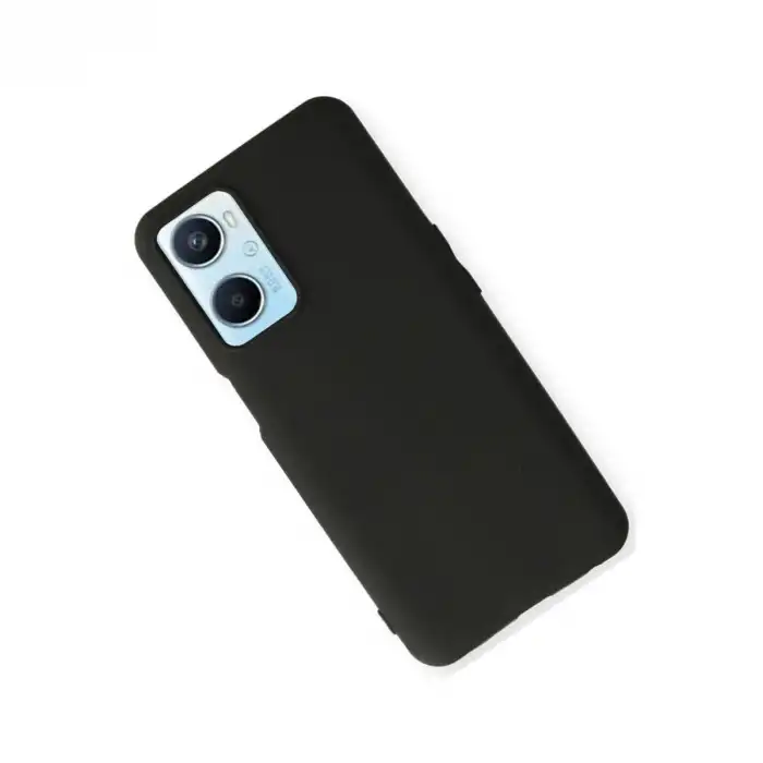 Oppo A96 Kılıf First Silikon - Siyah