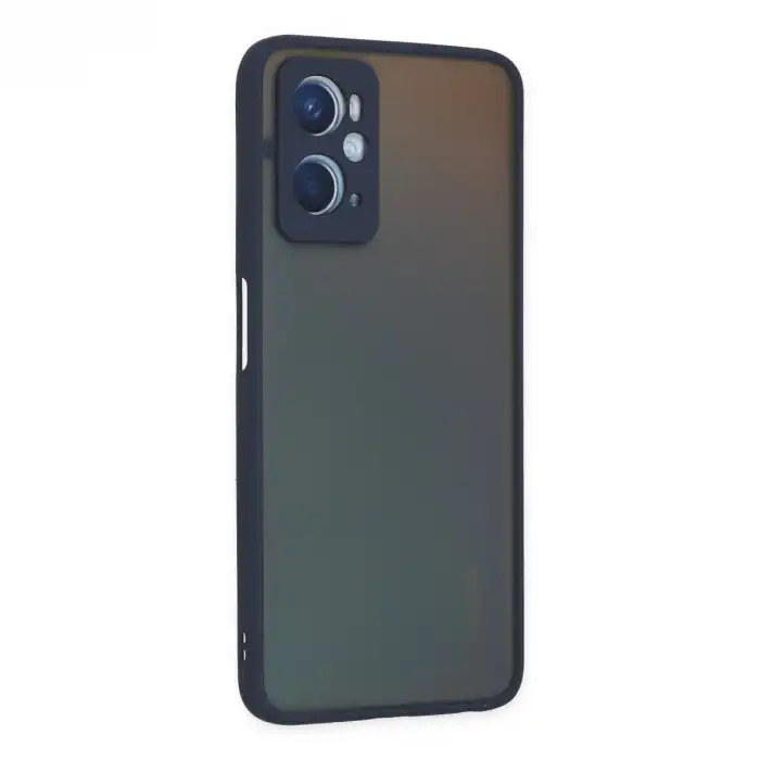 Oppo A96 Kılıf Montreal Silikon Kapak - Lacivert