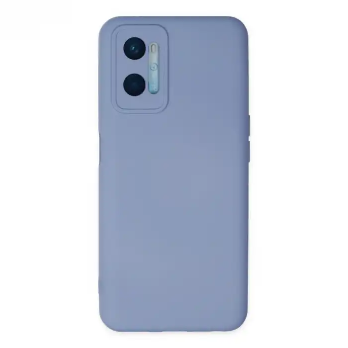 Oppo A96 Kılıf Nano İçi Kadife Silikon - Lila