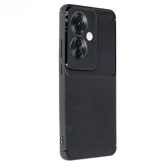 Oppo Reno 11f Kılıf Auto Focus Karbon Kapak - Siyah