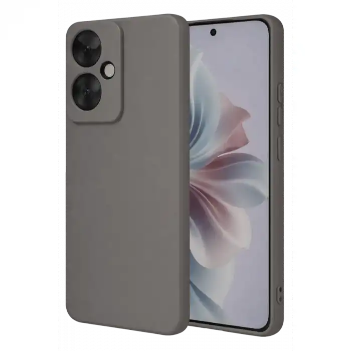 Oppo Reno 11f Kılıf First Silikon - Gri