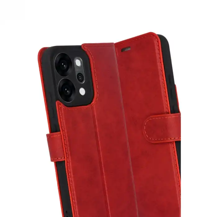 Oppo Reno 14 Trend S Plus Kapaklı Kılıf - Kırmızı