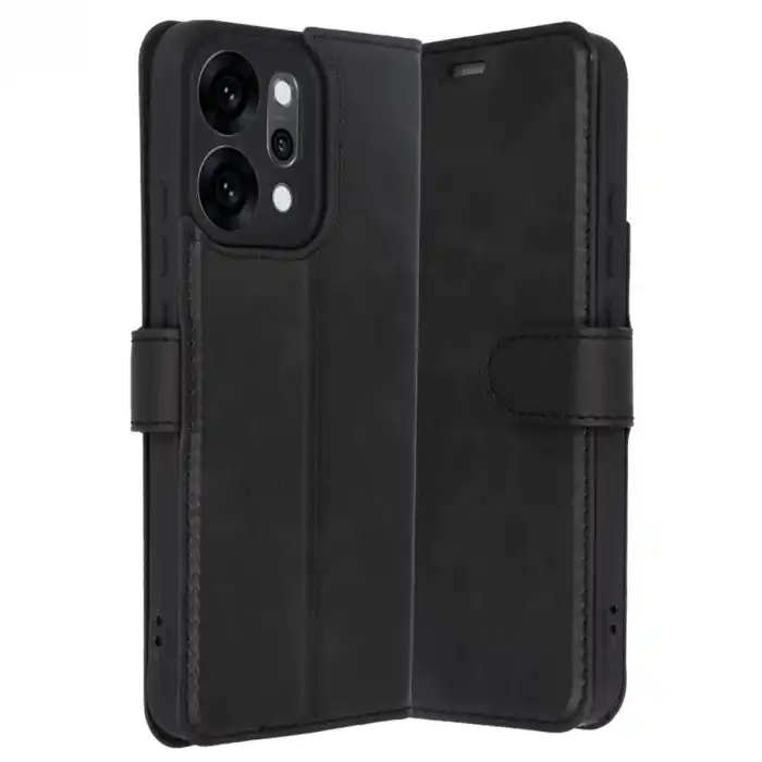 Oppo Reno 14 Trend S Plus Kapaklı Kılıf - Siyah