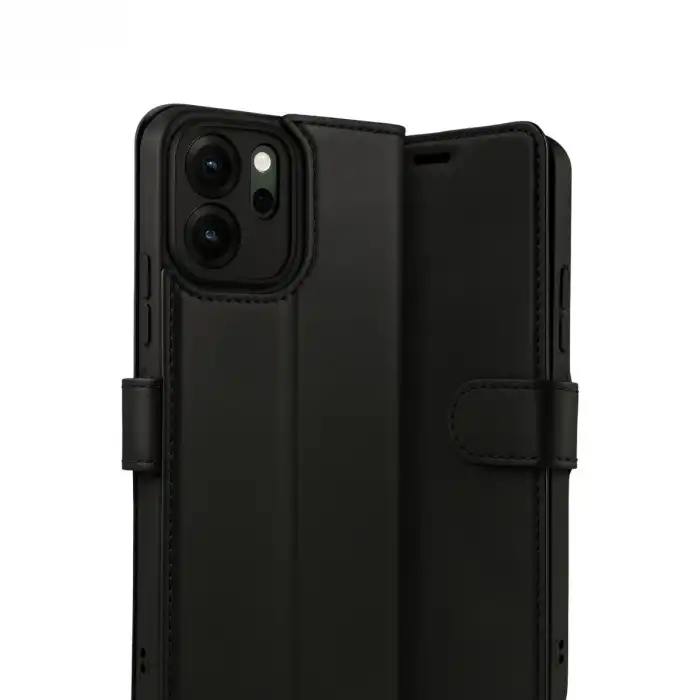 Oppo Reno 14f Trend S Plus Kapaklı Kılıf - Siyah