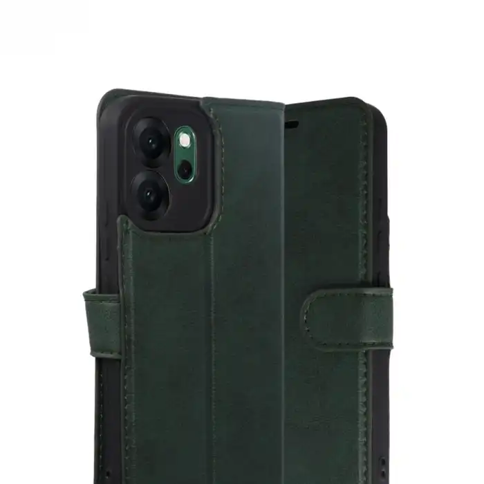 Oppo Reno 14f Trend S Plus Kapaklı Kılıf - Yeşil