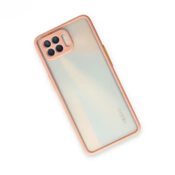 Oppo Reno 4 Lite Kılıf Montreal Silikon Kapak - Pembe
