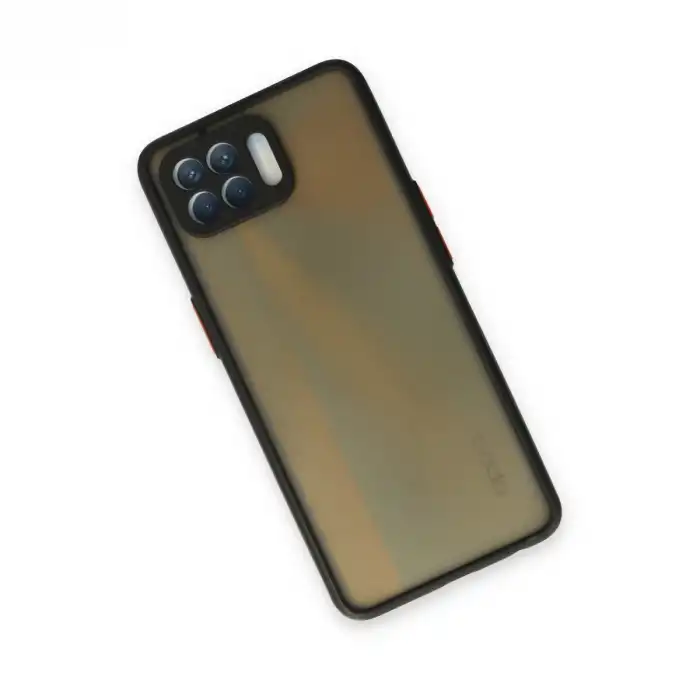 Oppo Reno 4 Lite Kılıf Montreal Silikon Kapak - Siyah