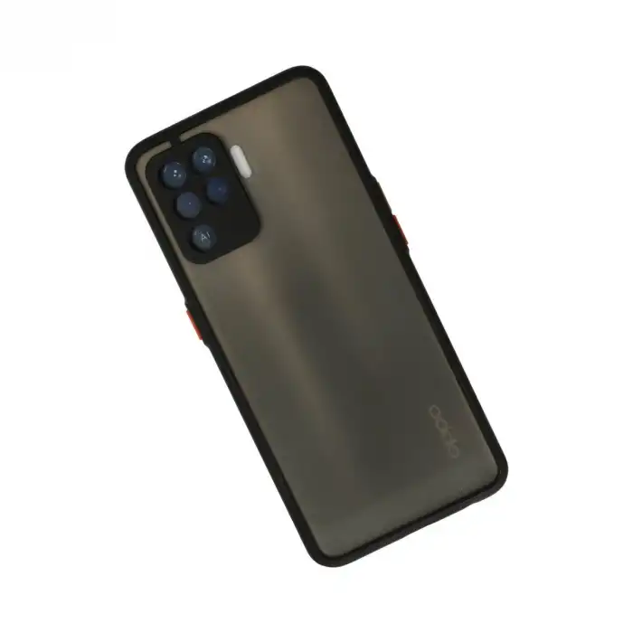 Oppo Reno 5 Lite Kılıf Montreal Silikon Kapak - Siyah