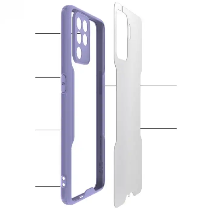 Oppo Reno 5 Lite Kılıf Platin Silikon - Sarı
