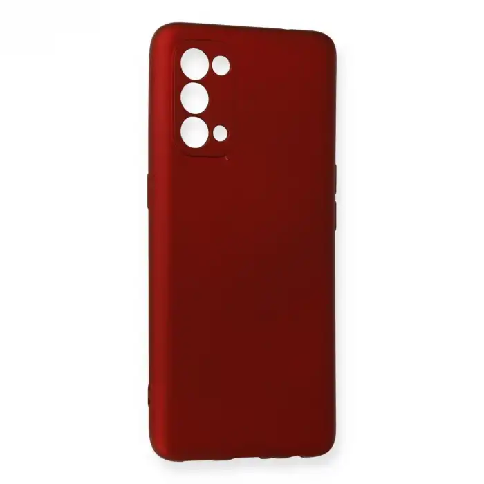 Oppo Reno 5 Pro Kılıf First Silikon - Bordo