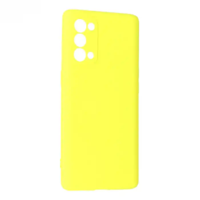 Oppo Reno 5 Pro Kılıf First Silikon - Sarı