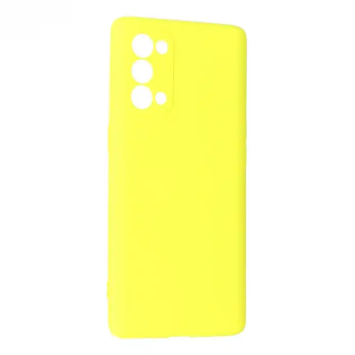 Oppo Reno 5 Pro Kılıf First Silikon - Sarı