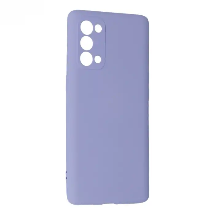 Oppo Reno 5 Pro Kılıf Nano İçi Kadife Silikon - Lila