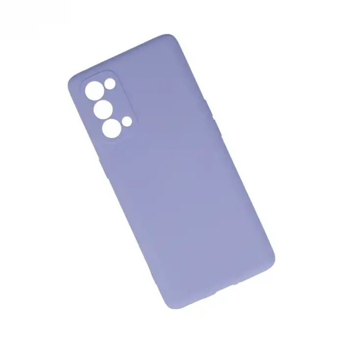 Oppo Reno 5 Pro Kılıf Nano İçi Kadife Silikon - Lila
