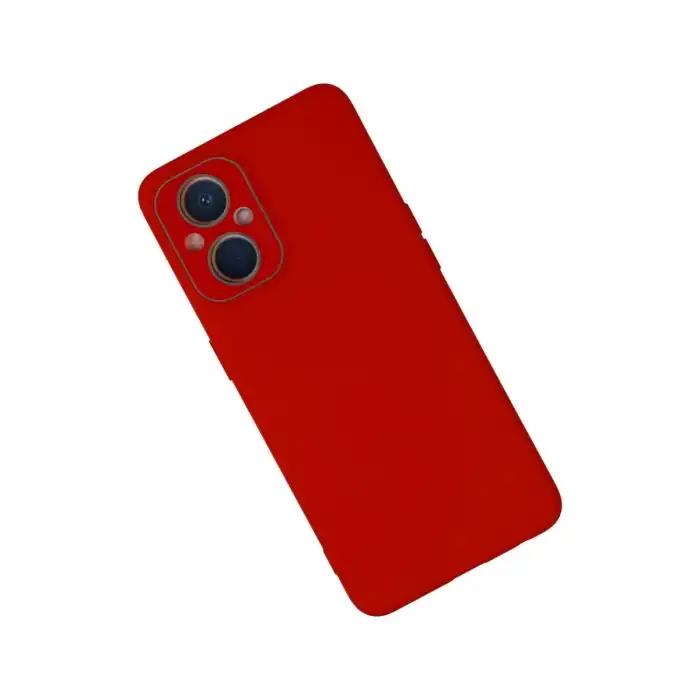 Oppo Reno 7 Lite Kılıf Lansman Glass Kapak - Kırmızı