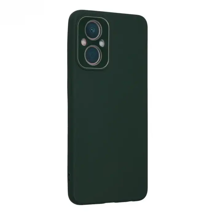 Oppo Reno 7 Lite Kılıf Lansman Glass Kapak - Koyu Yeşil