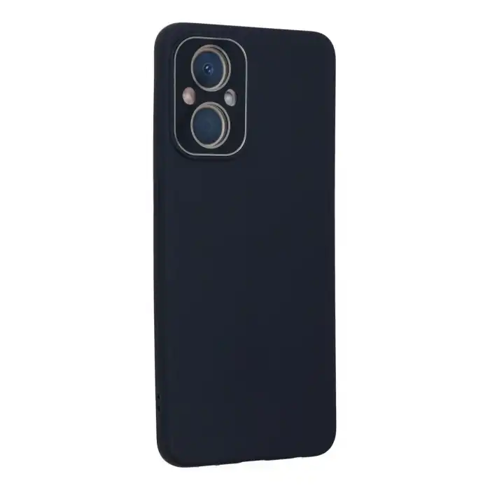 Oppo Reno 7 Lite Kılıf Lansman Glass Kapak - Lacivert