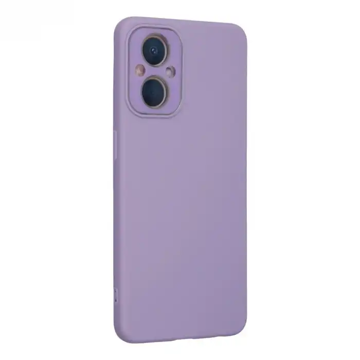 Oppo Reno 7 Lite Kılıf Lansman Glass Kapak - Lila