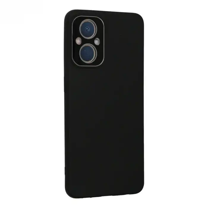 Oppo Reno 7 Lite Kılıf Lansman Glass Kapak - Siyah