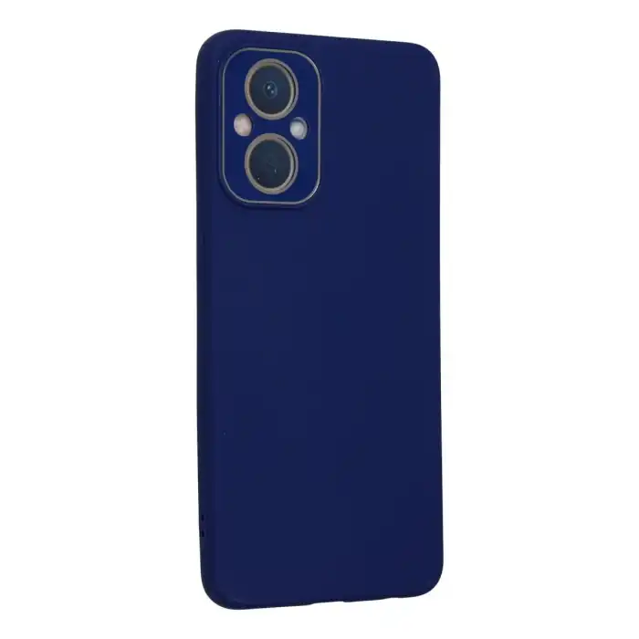 Oppo Reno 7 Lite Kılıf Lansman Glass Kapak - Sky Blue