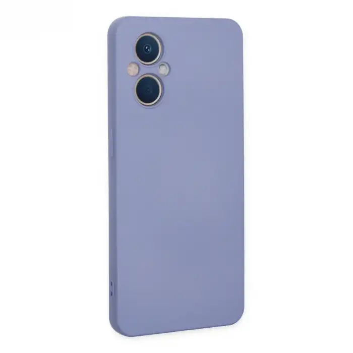 Oppo Reno 7 Lite Kılıf Nano İçi Kadife Silikon - Lila