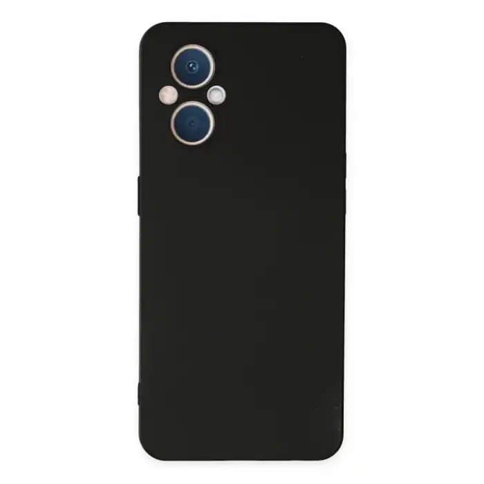 Oppo Reno 7 Lite Kılıf Nano İçi Kadife Silikon - Siyah