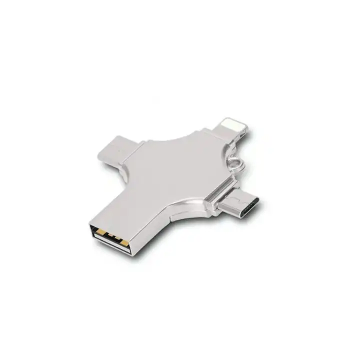 Otg 4in1 Cep Telefonu Çok Fonksiyonlu Usb Flash Bellek 64 Gb Type-c, Micro Sd Ve Kart Okuyucu
