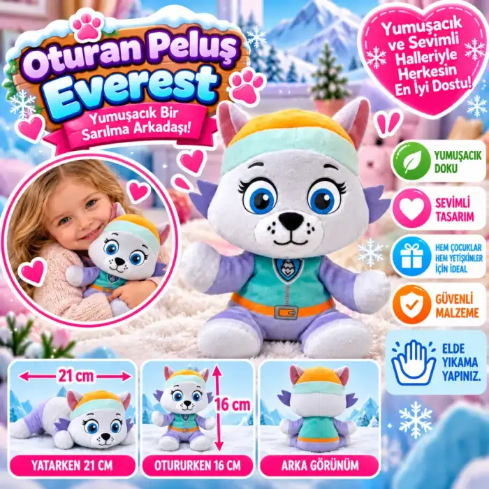 Oturan Peluş Everest 21 cm