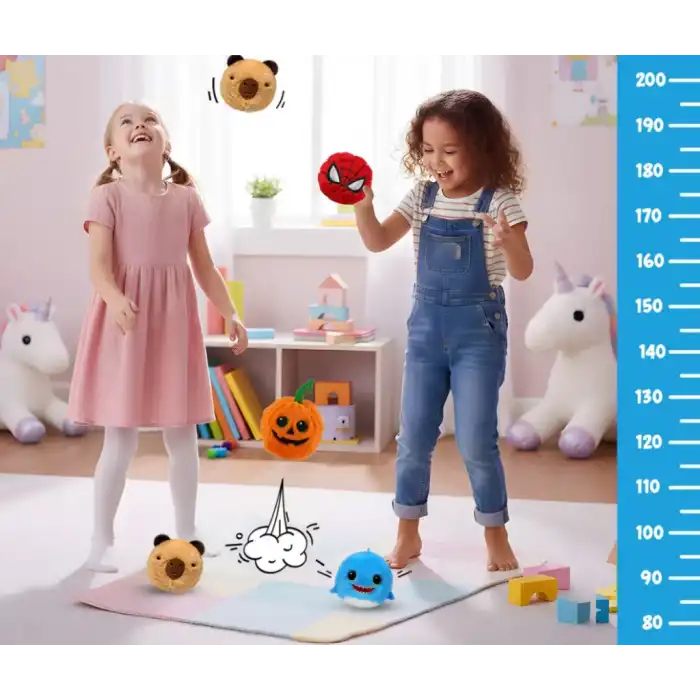 Peluş Zıplayan Top 8 cm