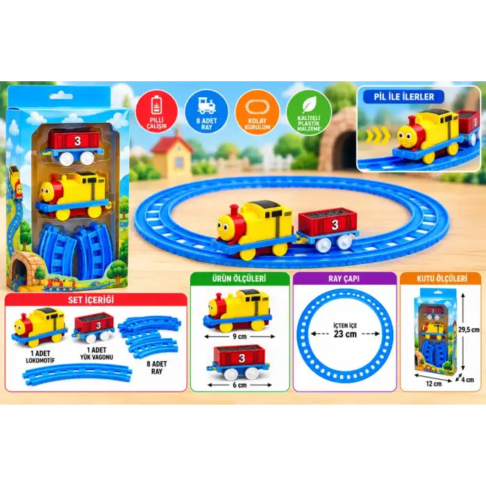 Pilli Mini Tren Seti
