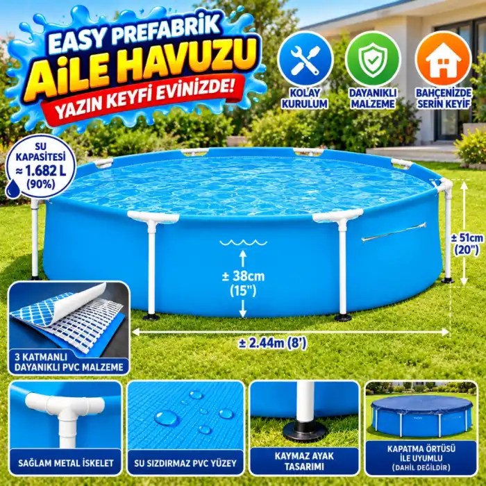 PREFABRİK AİLE HAVUZU