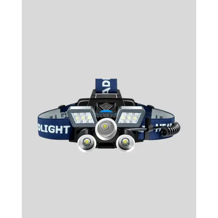 Profesyonel Şarjlı LED Far – IPX5 Suya Dayanıklı, 4 Işık Modu, Hareket Sensörlü