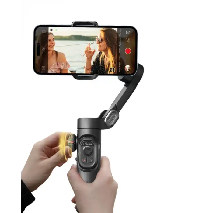 Profesyonel Telefon Gimbal Stabilizer 3 Axis Video Sabitleyici Vlog Tripod