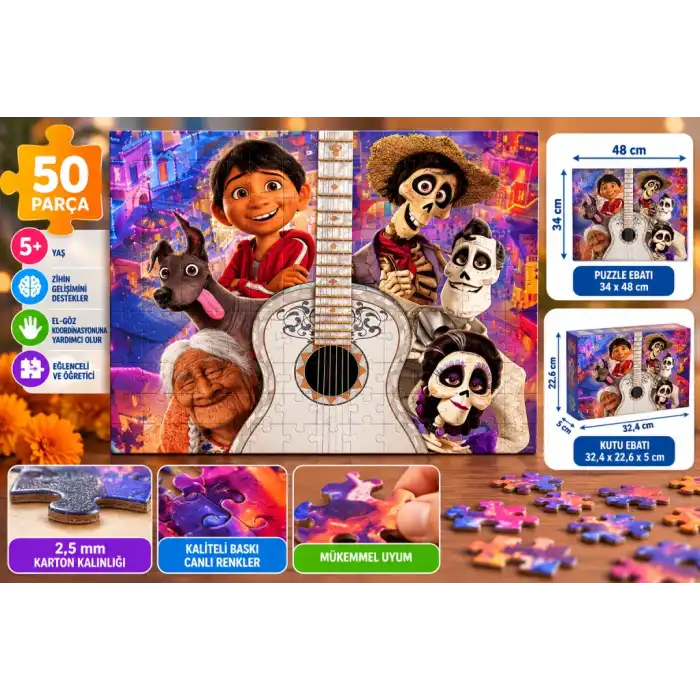 Puzzle 50 Parça Coco