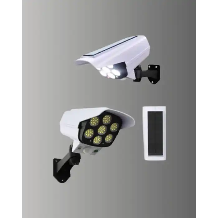 PVC+PC Malzemeli, 2si 1 Arada Güvenlik Lambası – Ayarlanabilir Başlık ve Panel Açısı