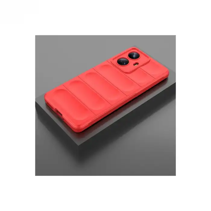 Realme 10 Pro 5g Kılıf Optimum Silikon - Kırmızı