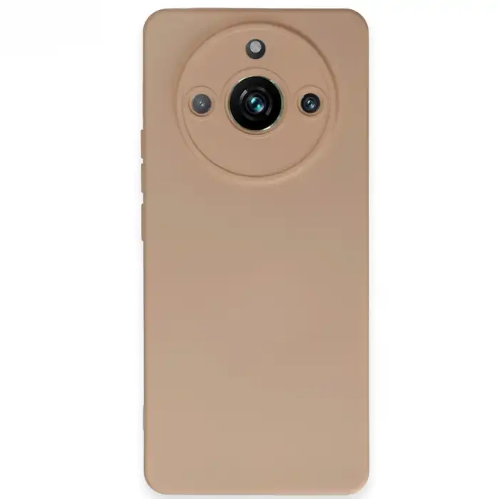 Realme 11 Pro Kılıf Nano İçi Kadife Silikon - Pudra