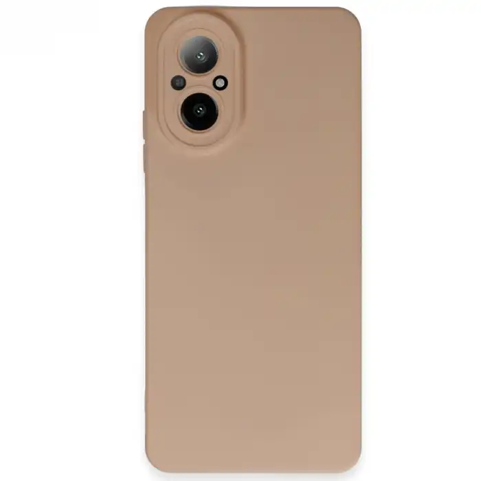 Realme 12 Lite Kılıf Nano İçi Kadife Silikon - Pudra