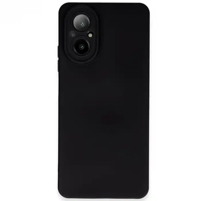 Realme 12 Lite Kılıf Nano İçi Kadife Silikon - Siyah