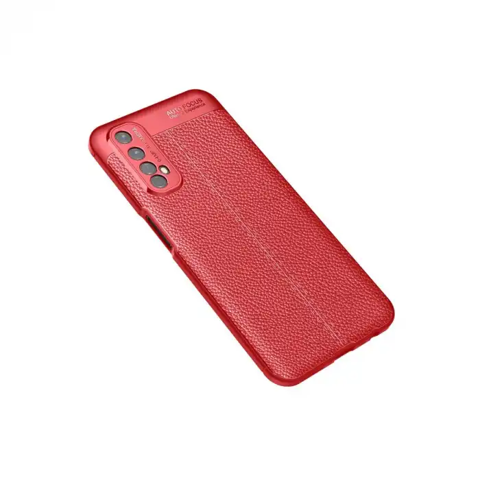 Realme 7 Kılıf Auto Focus Kapak - Kırmızı