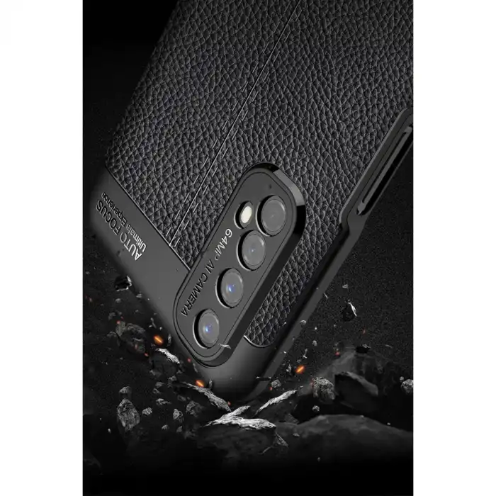 Realme 7 Kılıf Auto Focus Kapak - Siyah