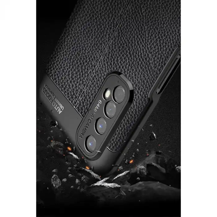 Realme 7 Kılıf Auto Focus Kapak - Siyah